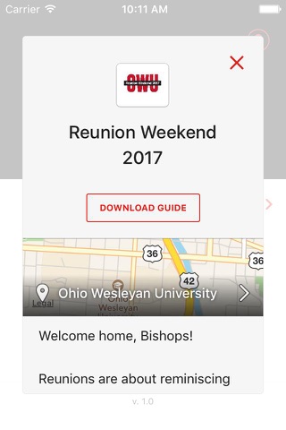 Bishop Guides for OWU Events screenshot 3