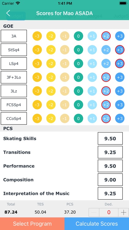 FigureSkating Score Calculator screenshot-3