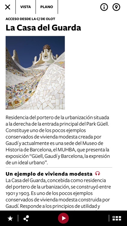 Park Güell, guía oficial de la zona monumental screenshot-3