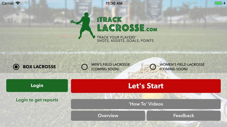 iTrackLacrosse -Lacrosse Stats