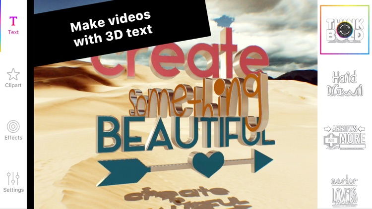 Typotastic - 3D text on photos screenshot-0