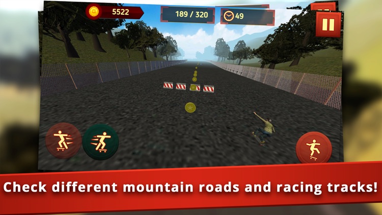 Downhill Longboarding Race Sim