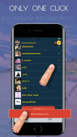 Game screenshot Bulk Unfollower for Instagram apk