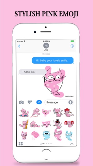 Pink Partner Stickers for iMessages(圖5)-速報App