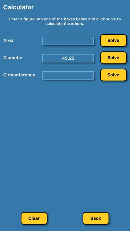 Circle Calculator Radius Area screenshot-5