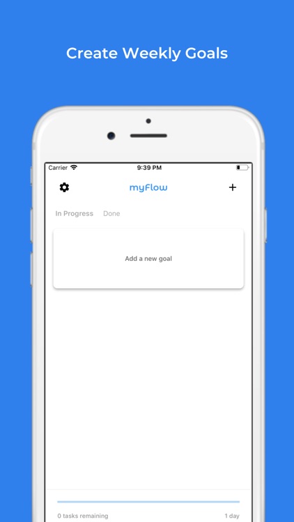 myFlow: Sprint Goal Tracker