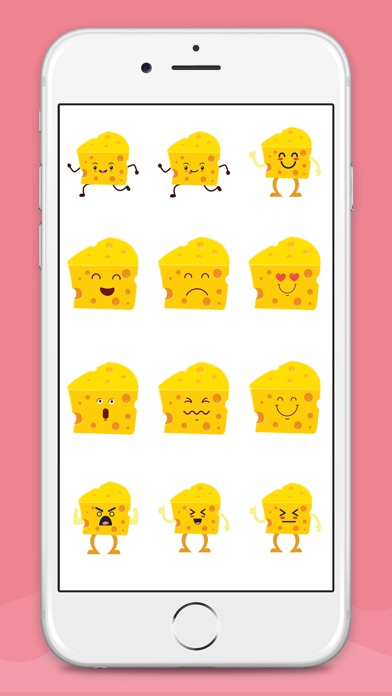 Animated Cheese Love Emoji screenshot 2