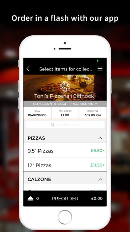 Toni’s Pizzeria App