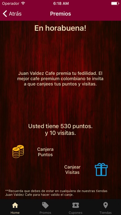 Juan Valdez Cafe El Salvador screenshot 2