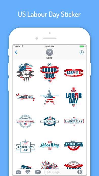 USA Labor Day Stickers screenshot 2