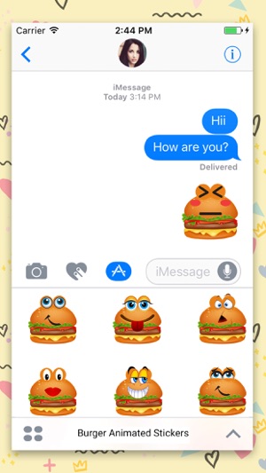 Animated Burger Emoji Stickers(圖2)-速報App