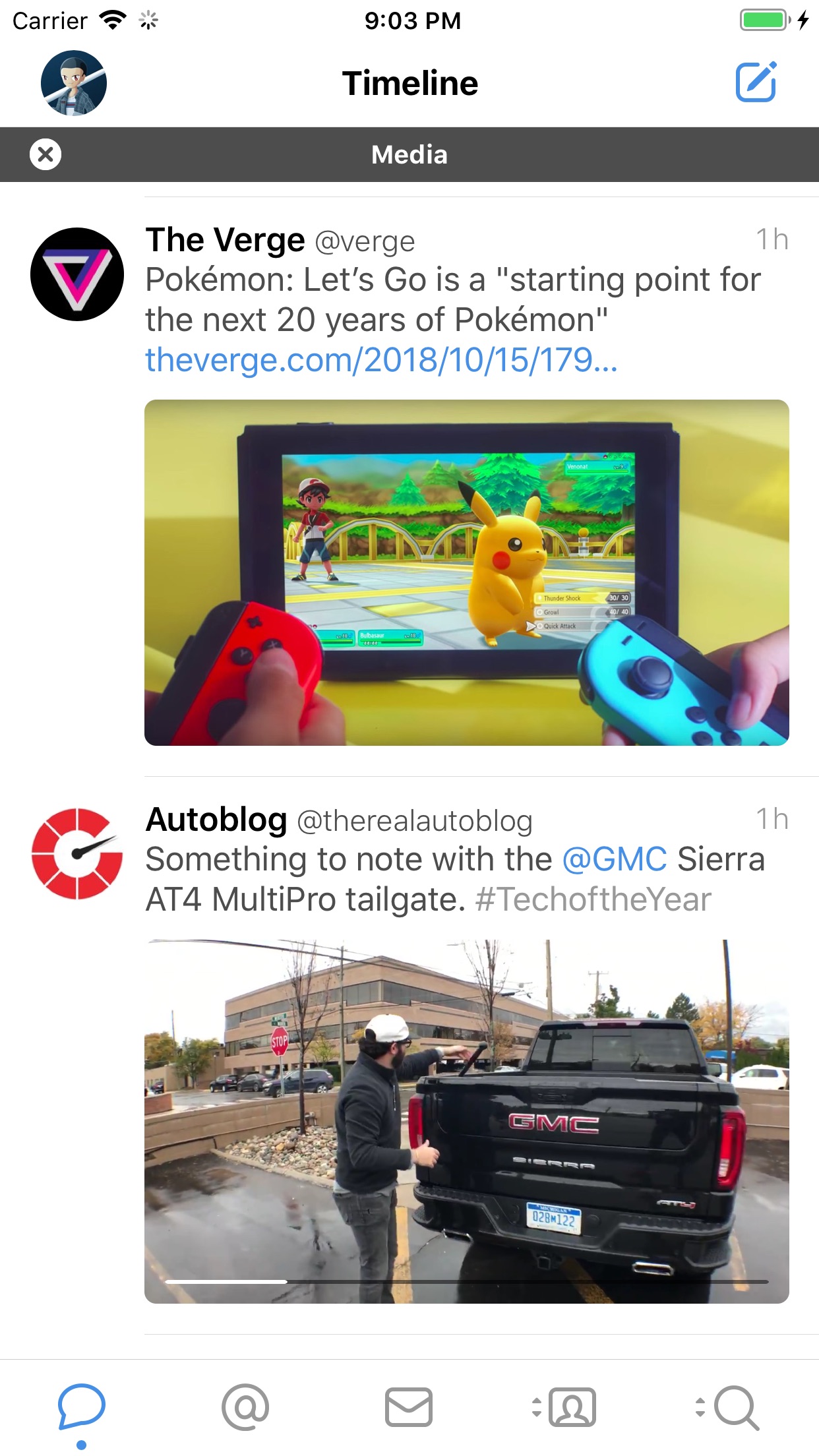 Screenshot do app Tweetbot 5 for Twitter