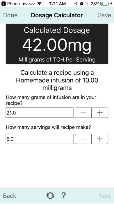 Dosage Calc 0.8.9 screenshot 3