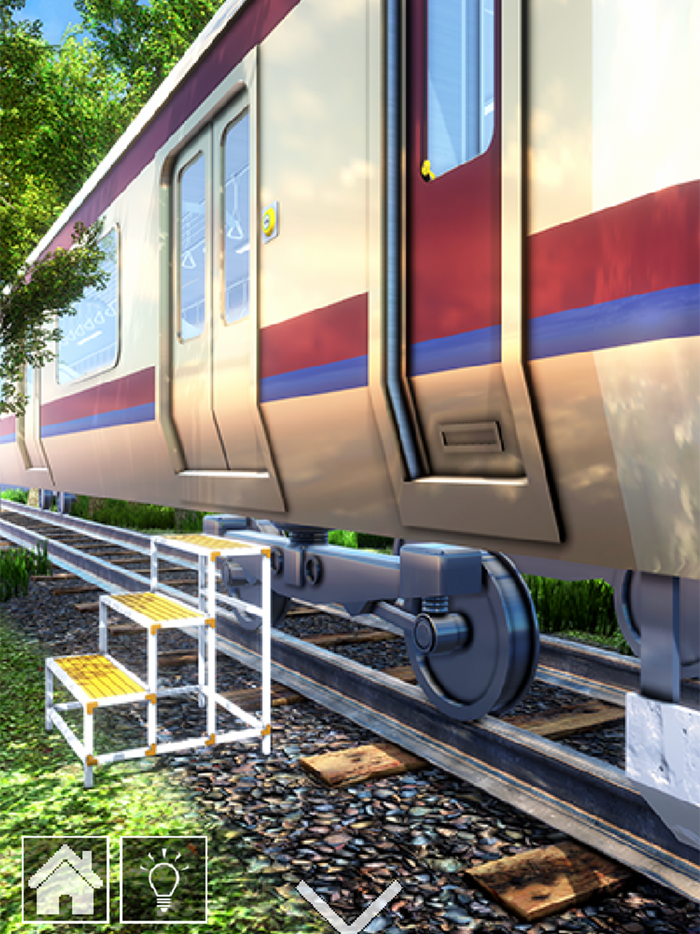 脱出ゲーム　電車のある道