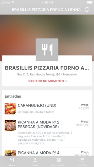 BRASILLIS PIZZARIA FORNO A LENHA Delivery(圖1)-速報App