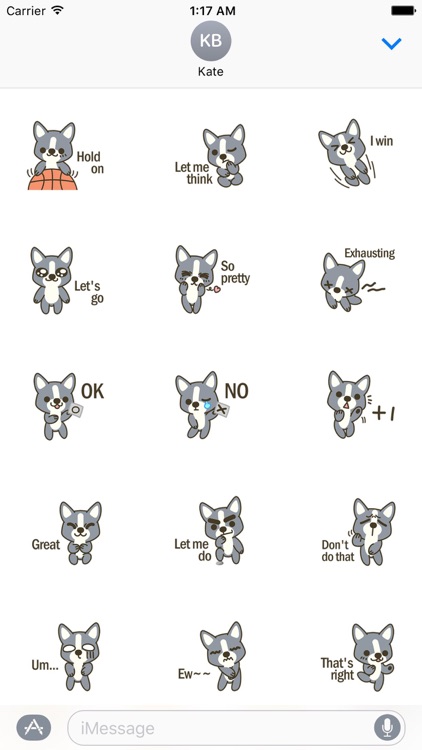 A Little Cute Corgi Stickers