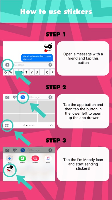 I'm Moody stickers screenshot 2