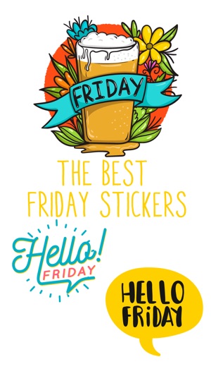 Friday Hello Stickers I love Fridays(圖2)-速報App