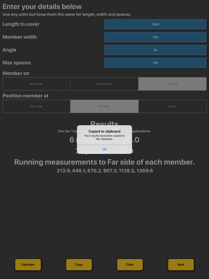 Baluster Post Space Calculator