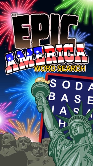 Epic America Word Search - giant USA wor