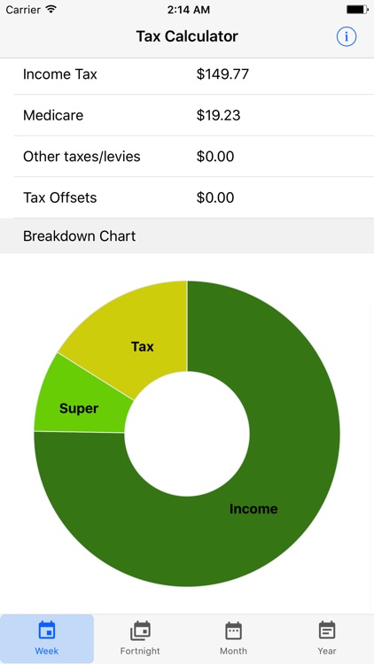 Aussie Taxes - ATO Income Tax Calculator screenshot-1