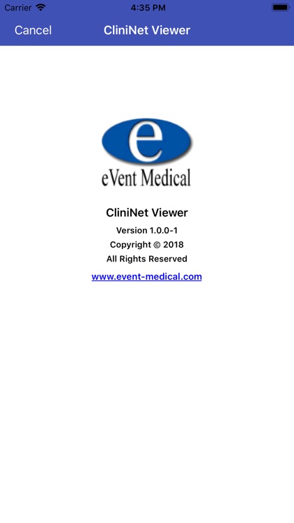 CliniNet Viewer, eVent Medical