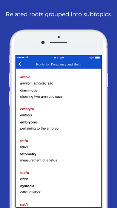 How to cancel & delete Medical terminology - roots from iphone & ipad 2