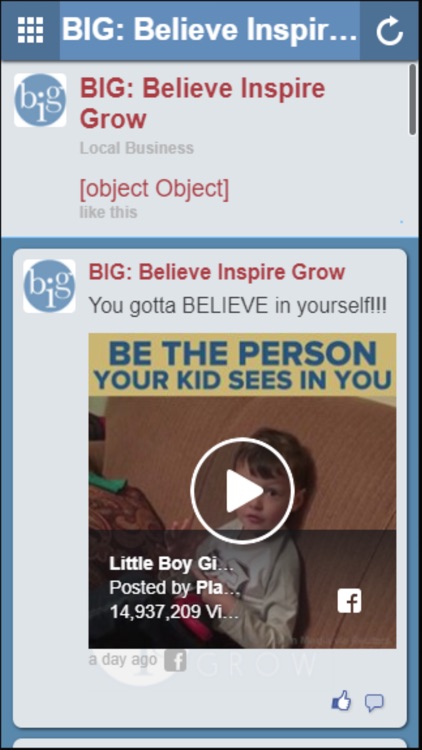 BIG: Believe Inspire Grow