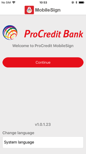 ProCredit MobileSign.