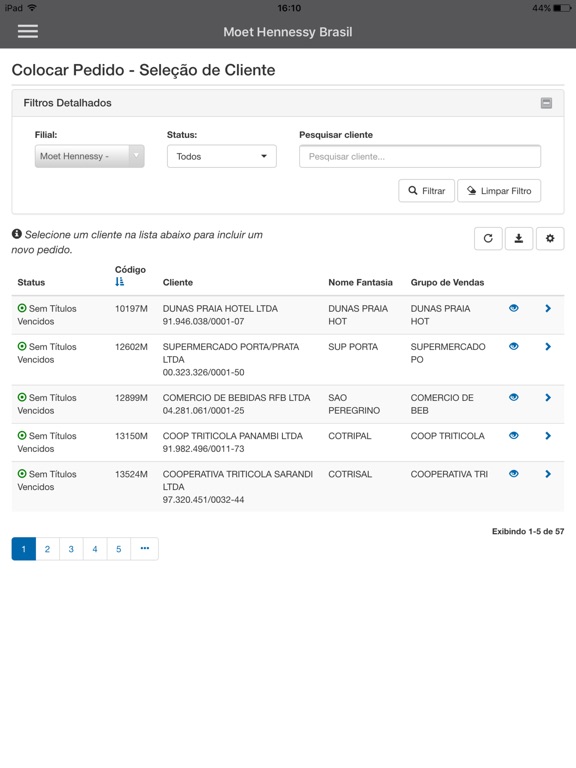 iPad Image of WebSales