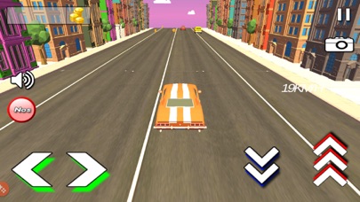 Blocky City Car Racing screenshot 2