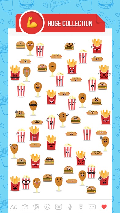 Fast food emoji and stickers screenshot 2