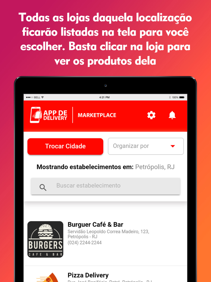 App de Delivery Marketplace