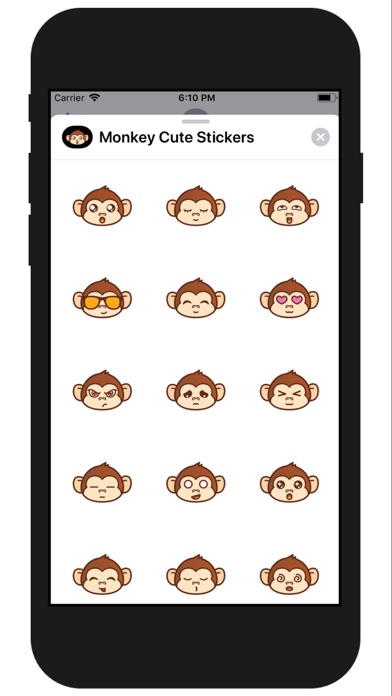 Monkey Cute Stickers Screenshot 2