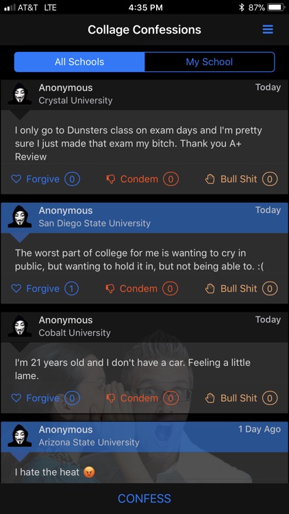 College Confessions