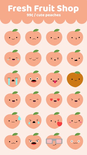 Cute Peach Stickers(圖2)-速報App