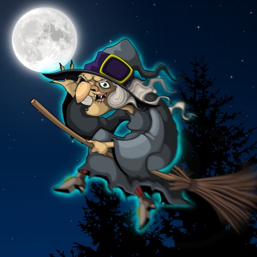 Flying Witch Magic : The Night horror Sky Flight - Free Edition iOS App
