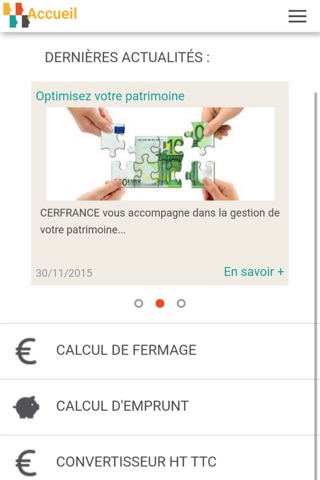 CERFRANCE connect screenshot 2