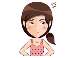 Show your emotions with this funny girl