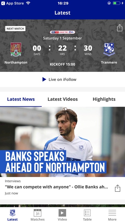 Tranmere Rovers Official App