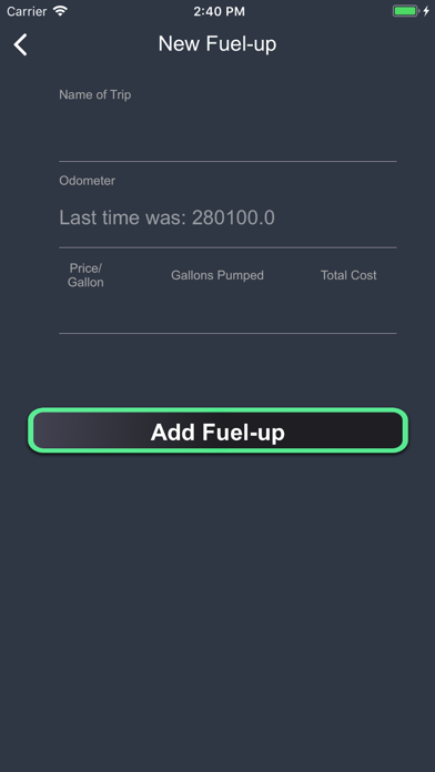 Fuel Logger screenshot 2