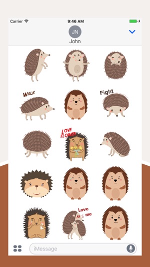 Animated HEDGEHOG Stickers Pack(圖1)-速報App