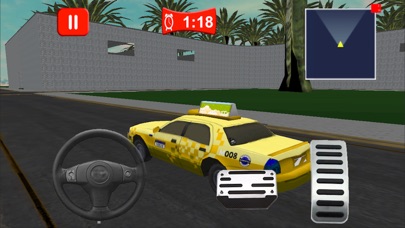 Taxi Driving Sim 3D screenshot 2