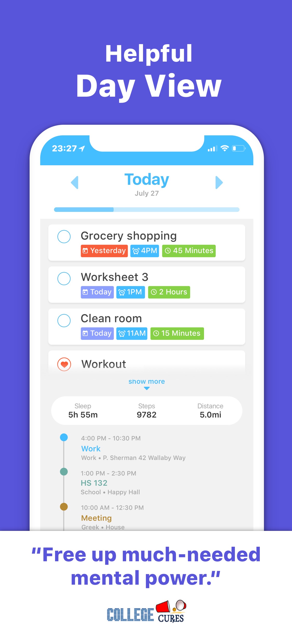 Screenshot do app WeDo: Your second brain.