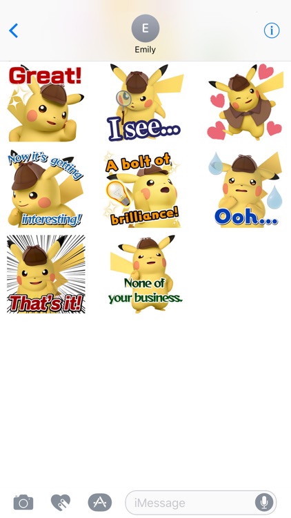 Detective Pikachu Sticker Pack