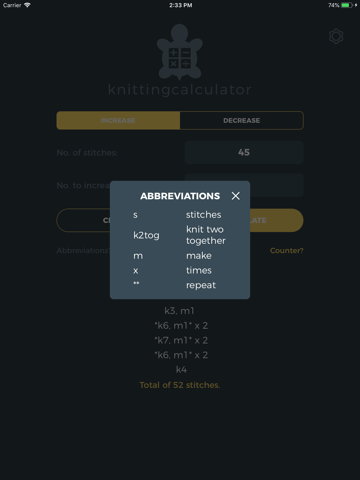 Knitting Calculator - náhled