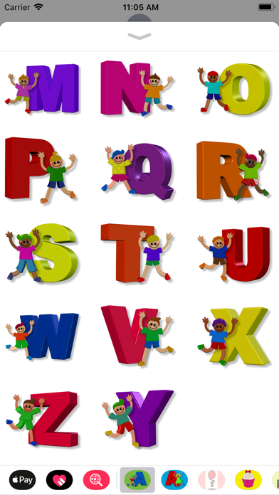 Boy Alphabet Sticker Pack screenshot 2