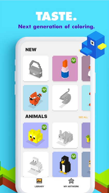 UNICORN 3D - Color by Number