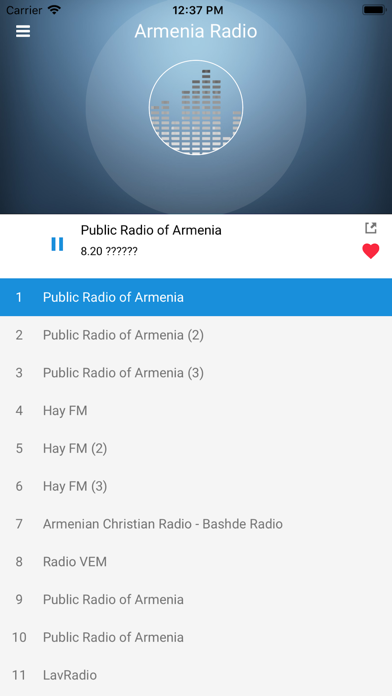 Armenia Radio: Armenian FM screenshot 2