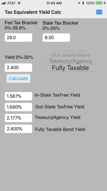 Tax Equivalent Yield Calc screenshot-3